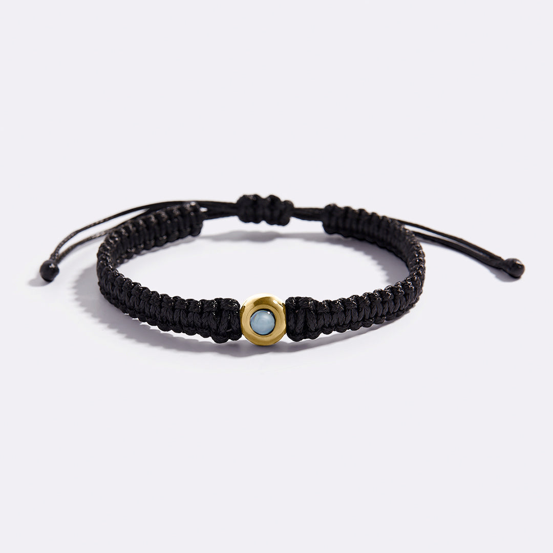 Bracciale intrecciato personalizzato con foto