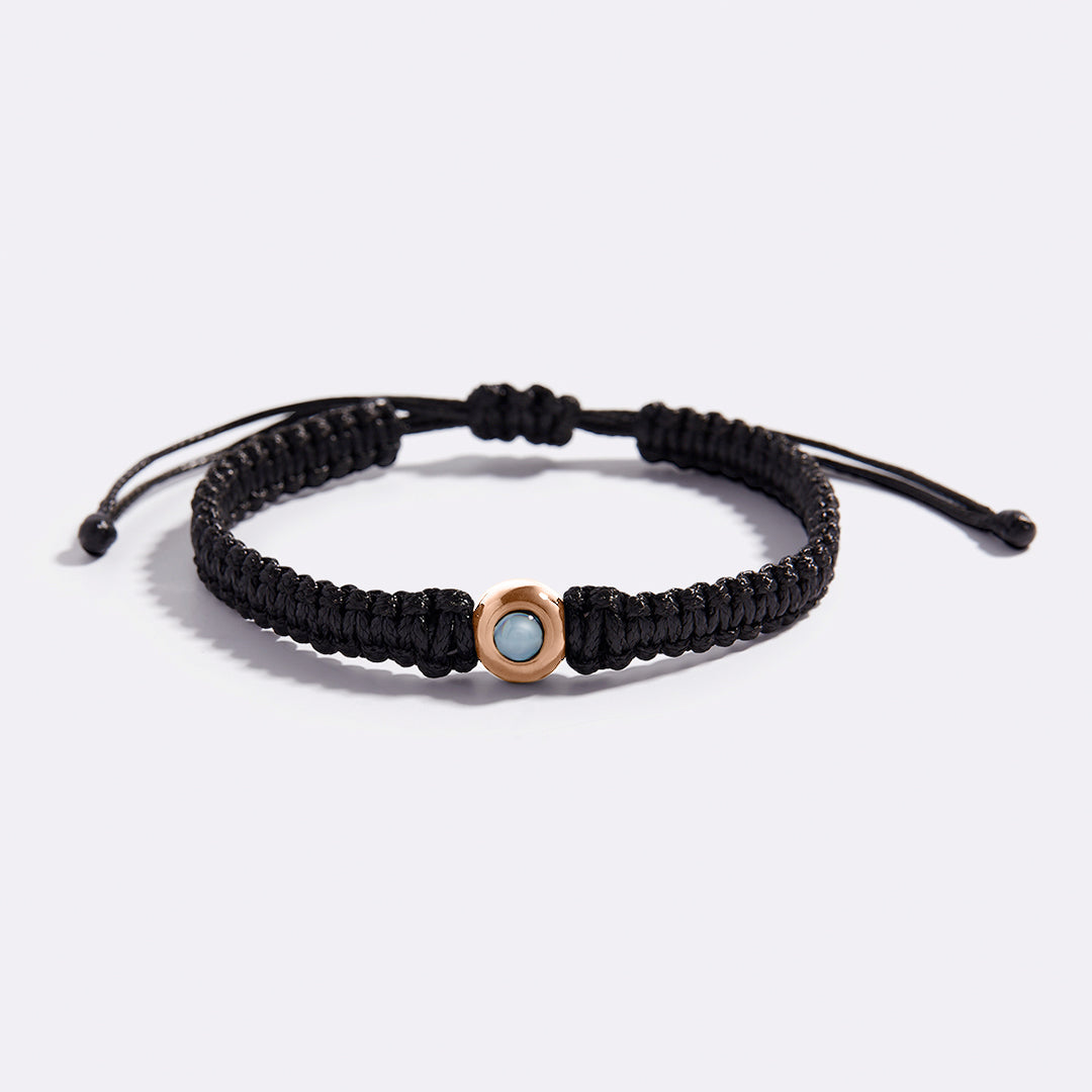 Bracciale intrecciato personalizzato con foto