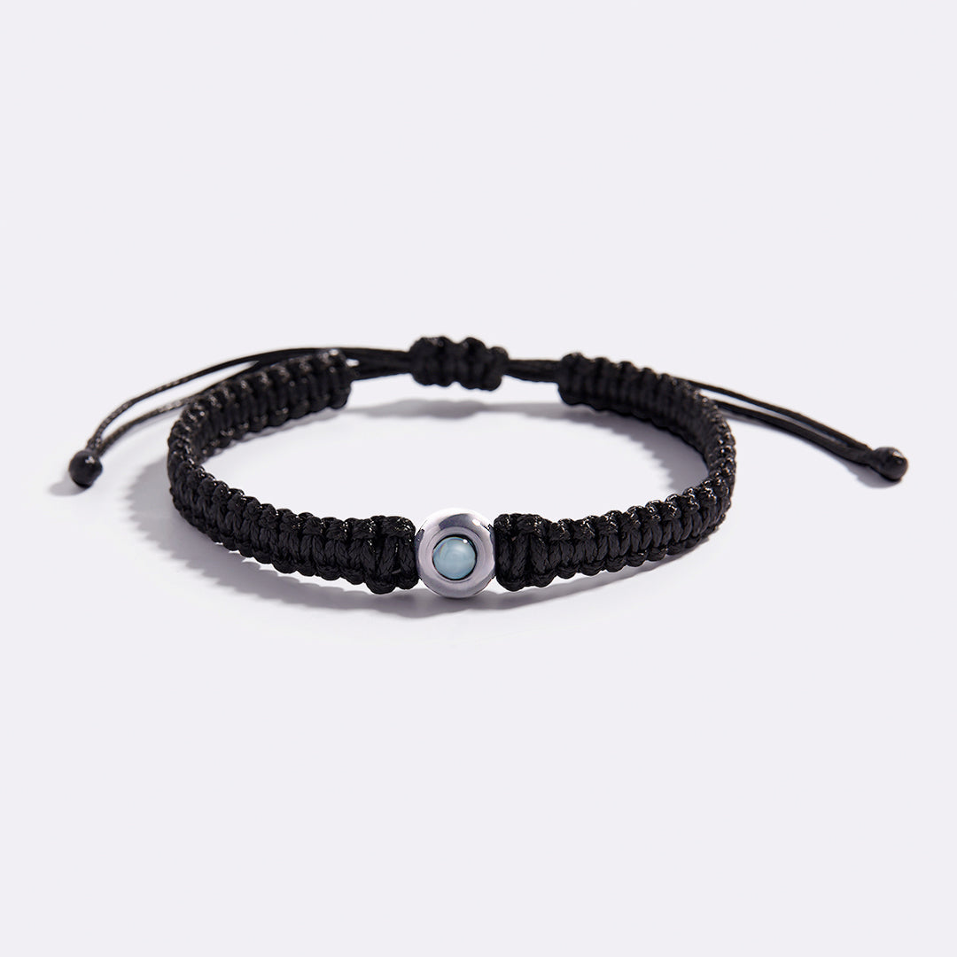 Bracciale intrecciato personalizzato con foto
