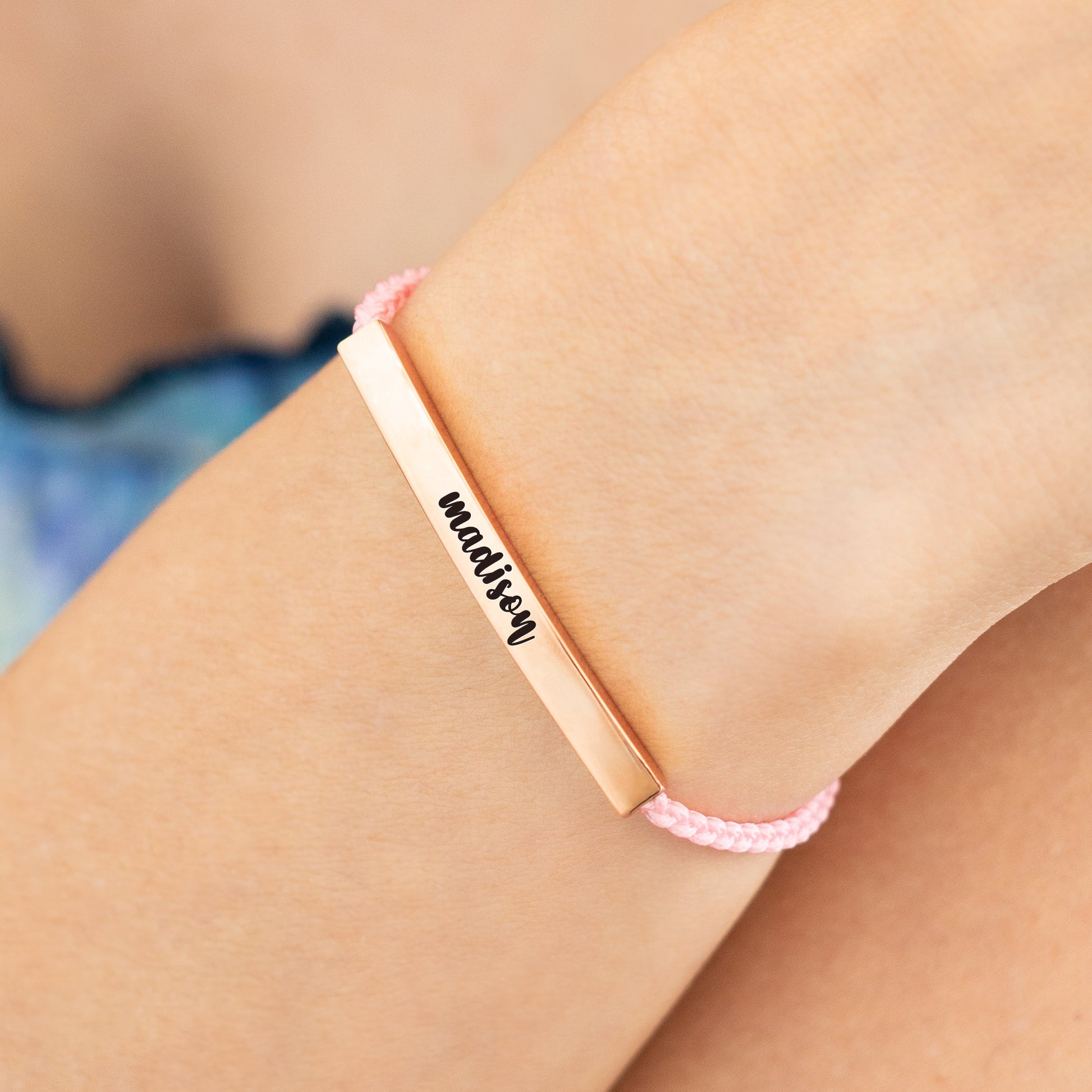 Keep Fcking Going Inspire Bracelet in rose gold tone