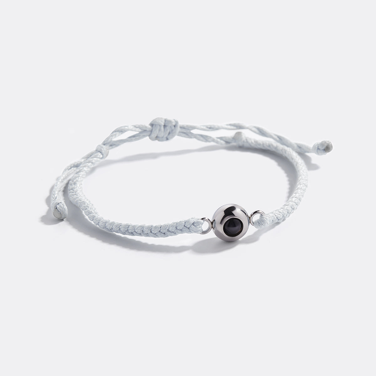 Personalized Adjustable Photo Bracelet in 925 sterling silver