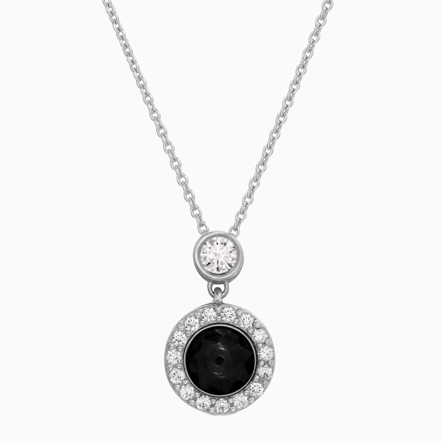 Petite Halo Photo Necklace in 925 sterling silver