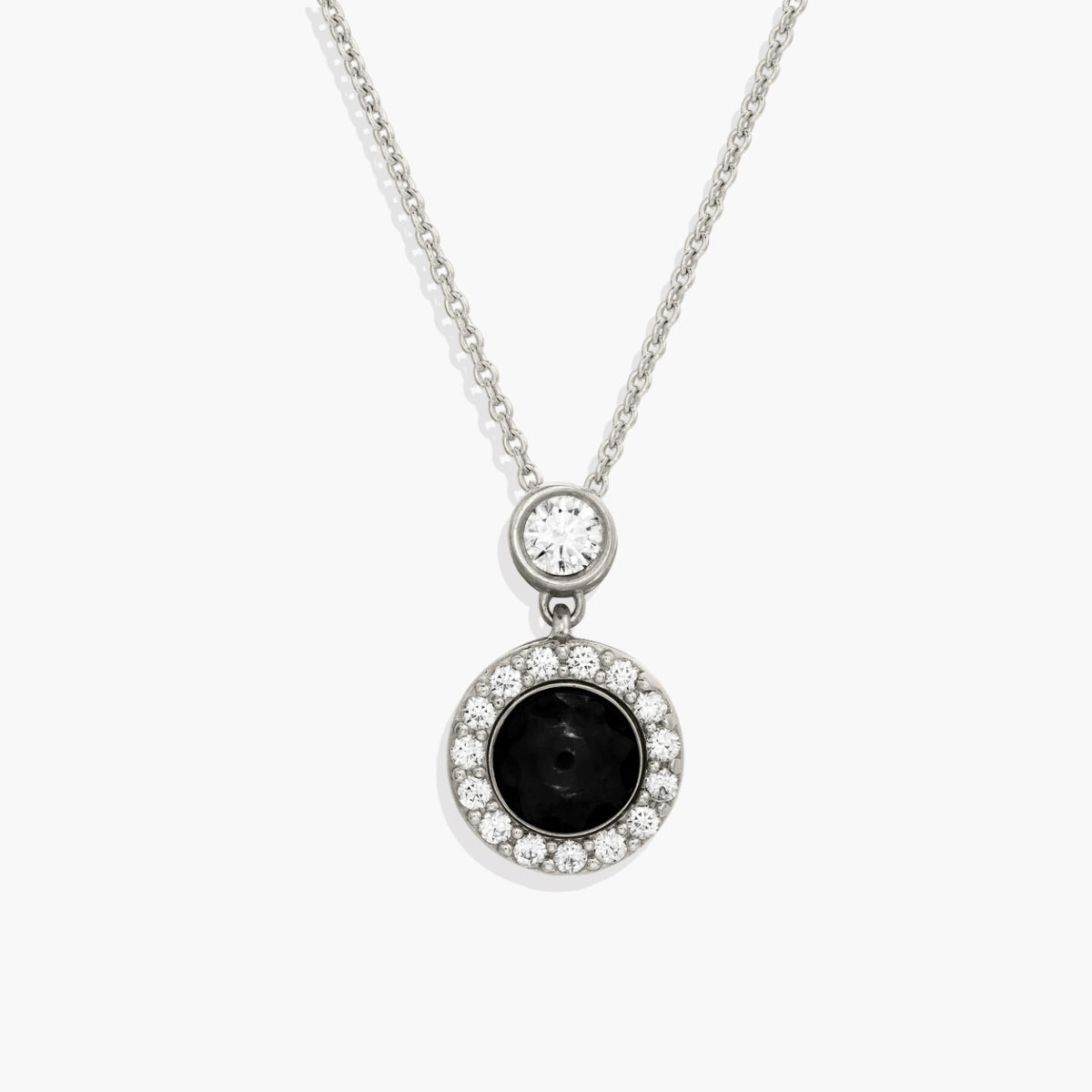 Petite Halo Photo Necklace in 925 sterling silver