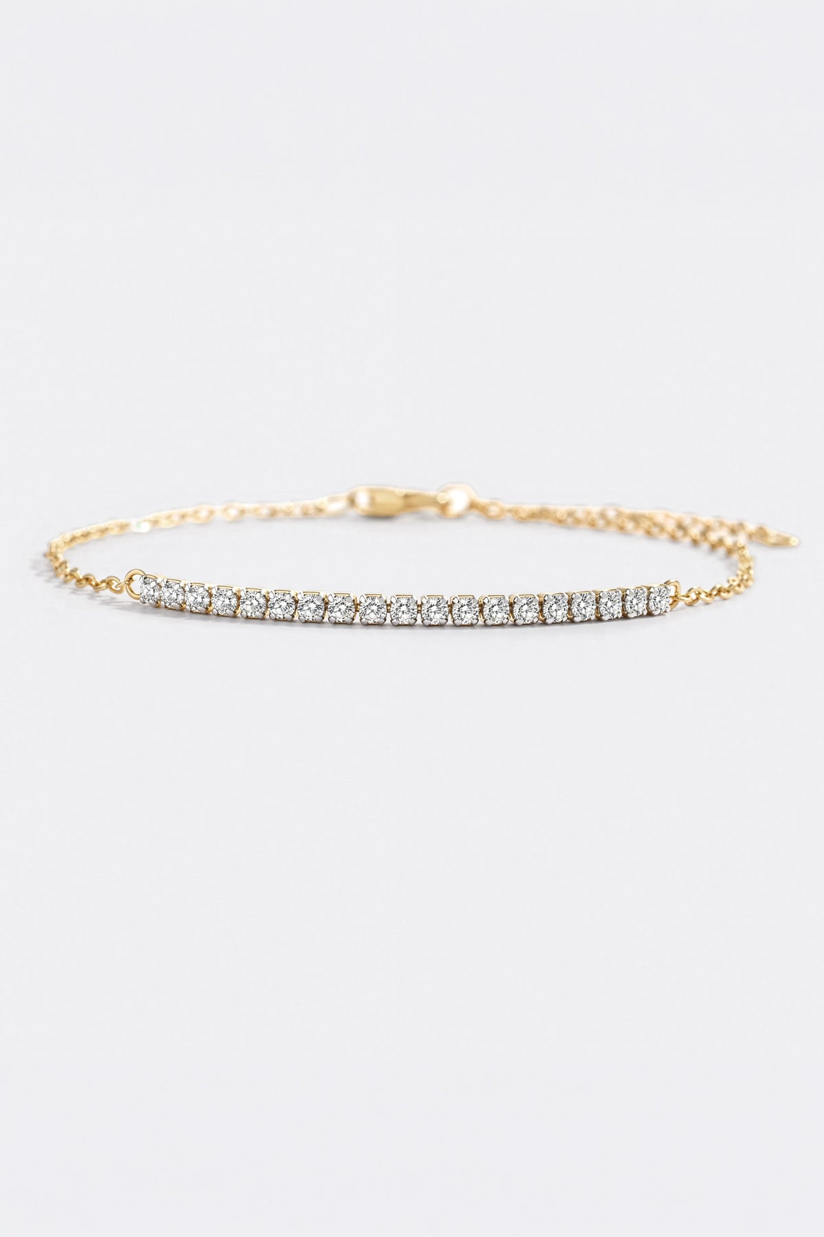 Petite Line Bracelet, flat lay detail