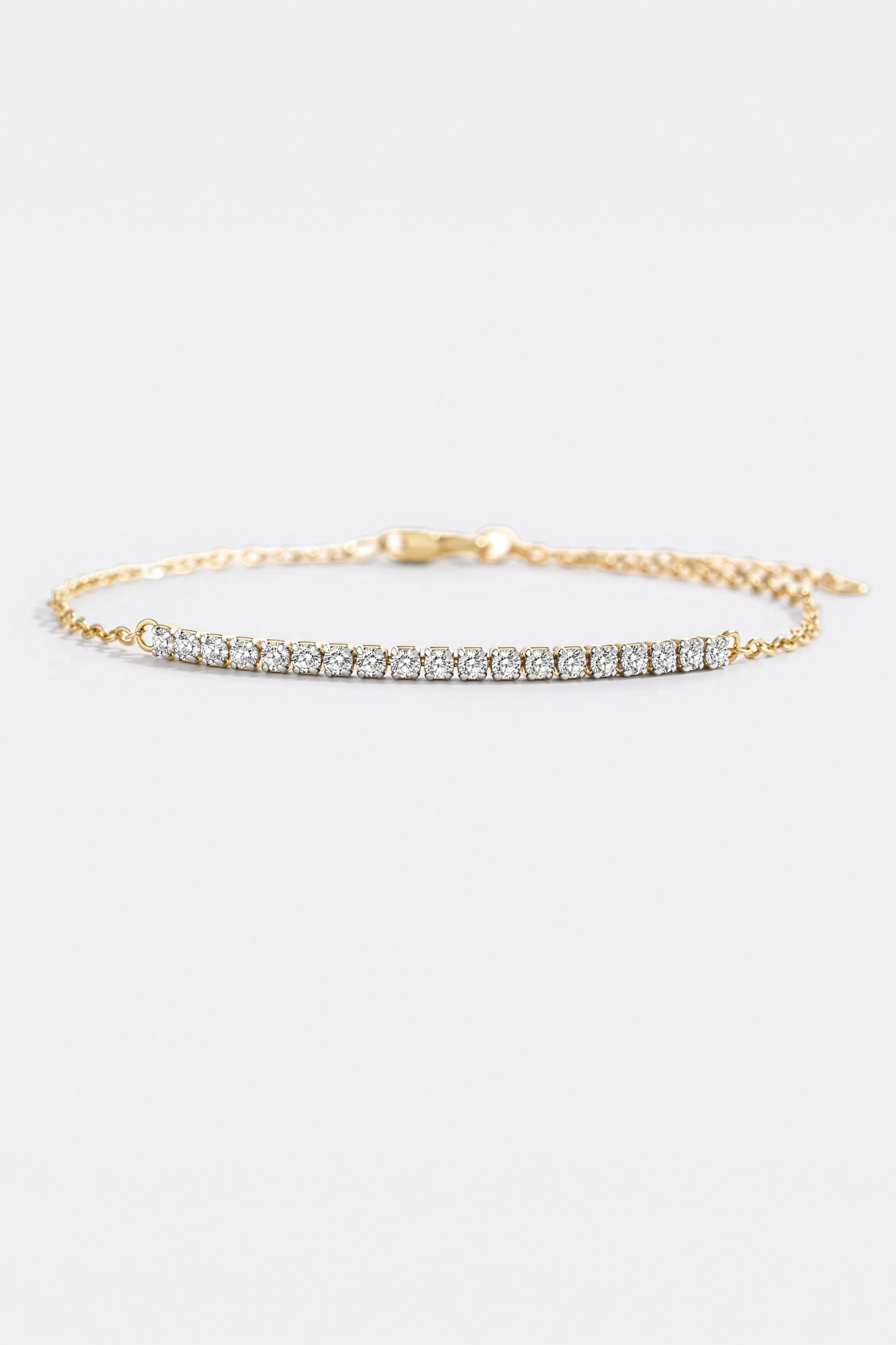 Petite Line Bracelet, flat lay detail