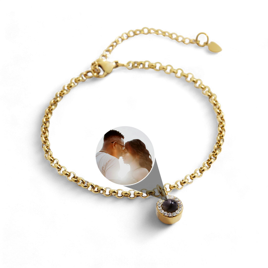 Petite Halo Photo Bracelet — Vanny Jewels