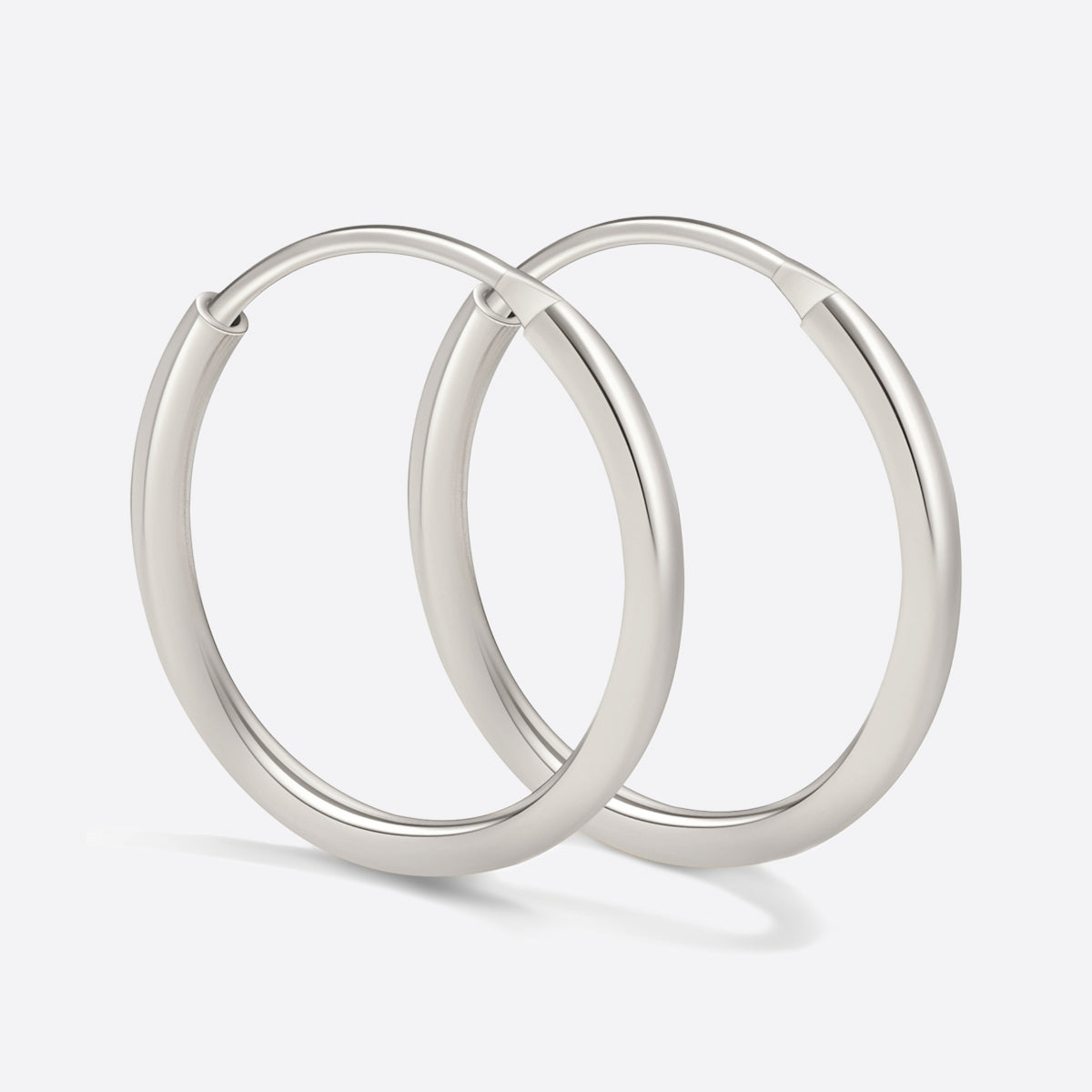 Endless Hoop Earrings in 925 sterling silver