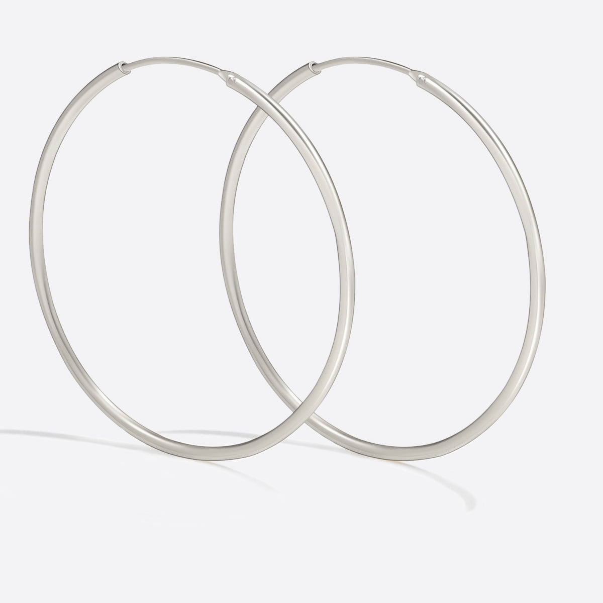 Endless Hoop Earrings in 925 sterling silver