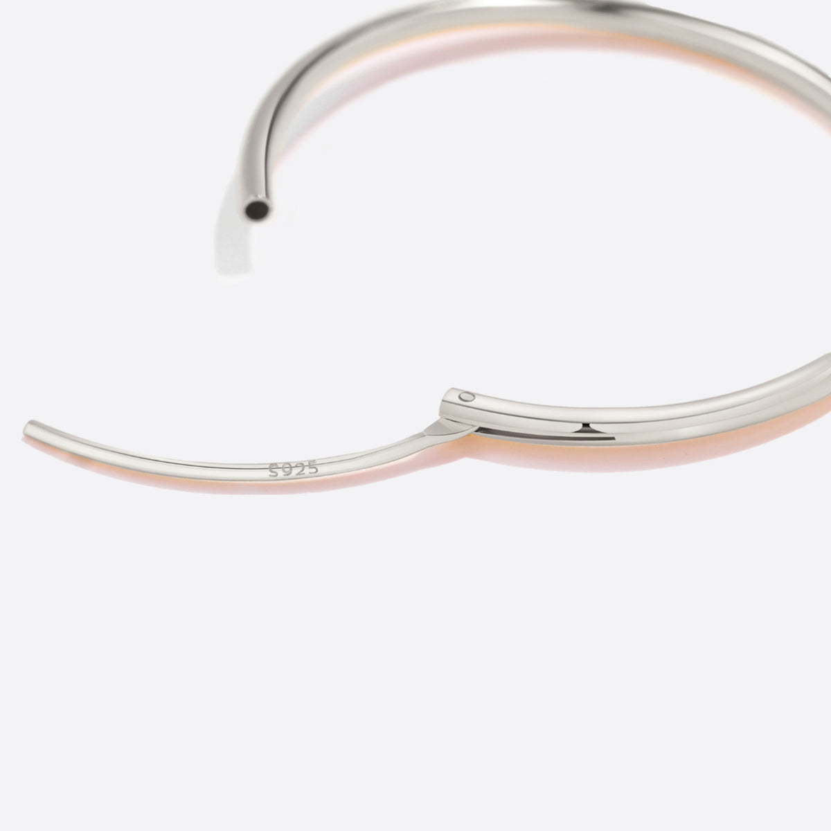 Endless Hoop Earrings in 925 sterling silver