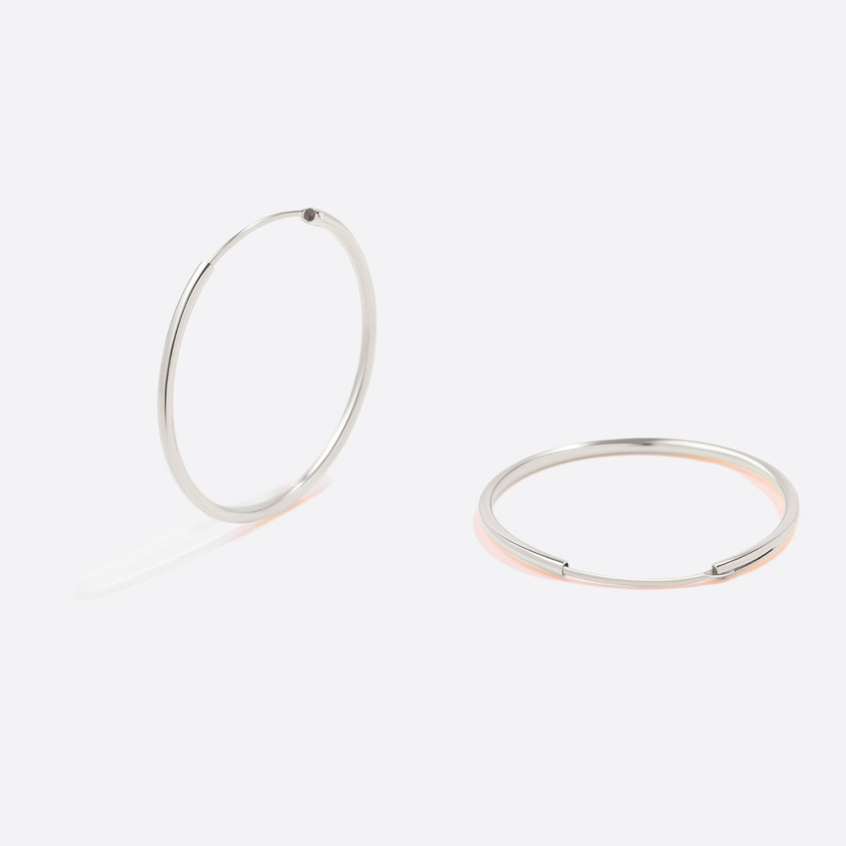 Endless Hoop Earrings in 925 sterling silver