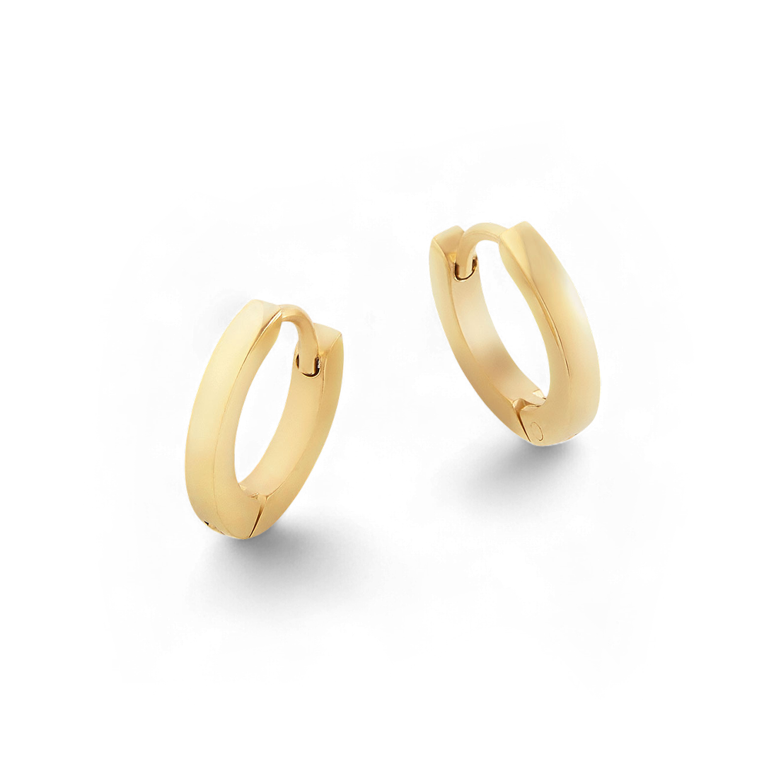 Dainty Huggie Hoop Earrings — Vanny Jewels