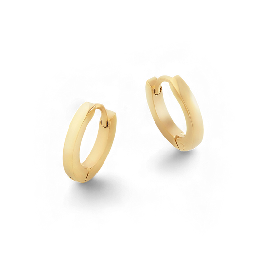 Dainty Huggie Hoop Earrings — Vanny Jewels