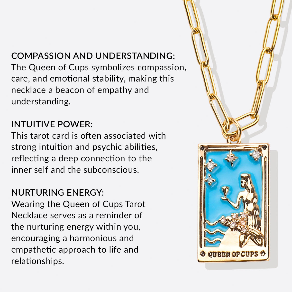 Collana Tarocchi Regina di Coppe