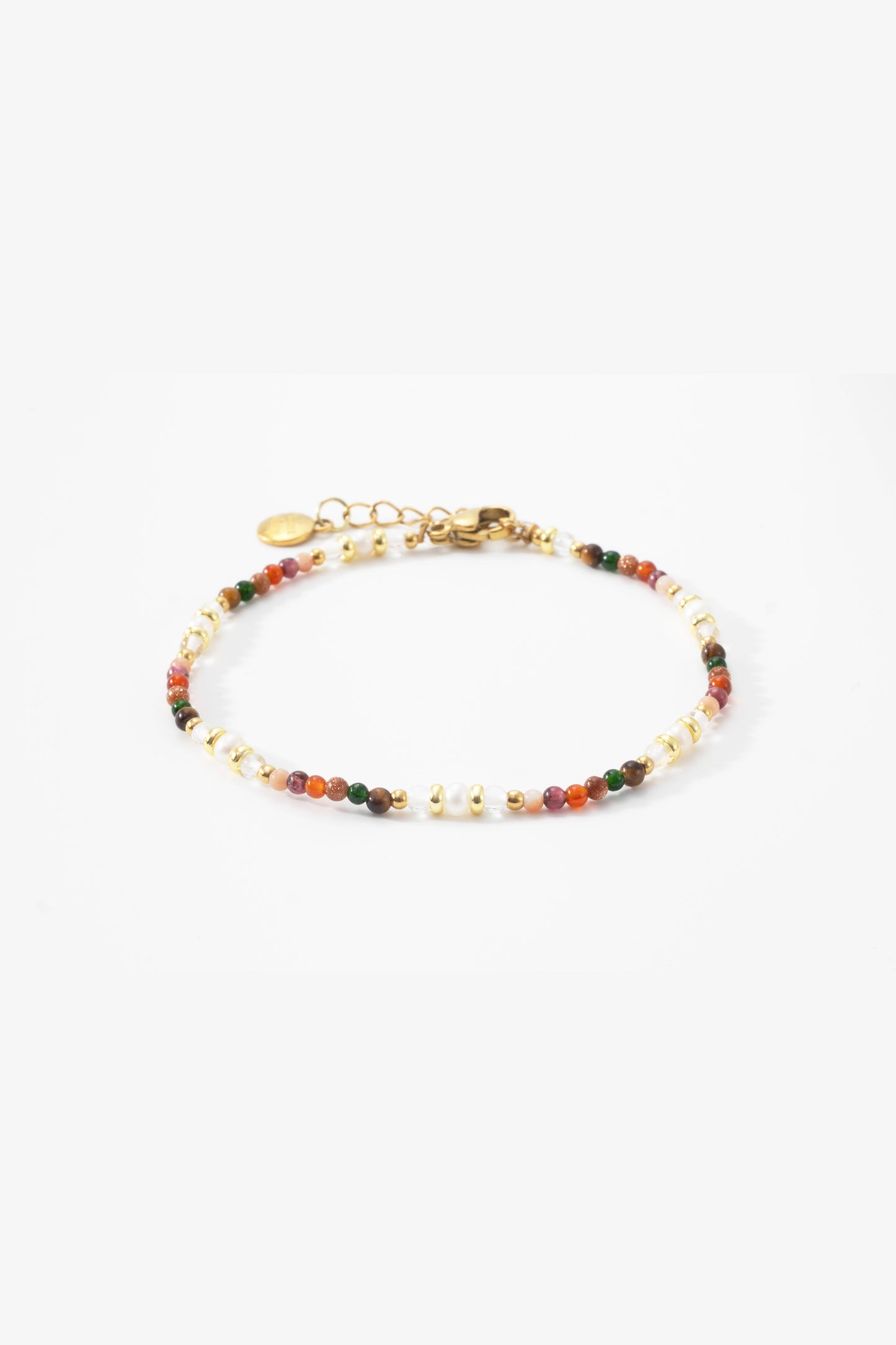 Regenbogen Turmalin Minimalistisches Armband