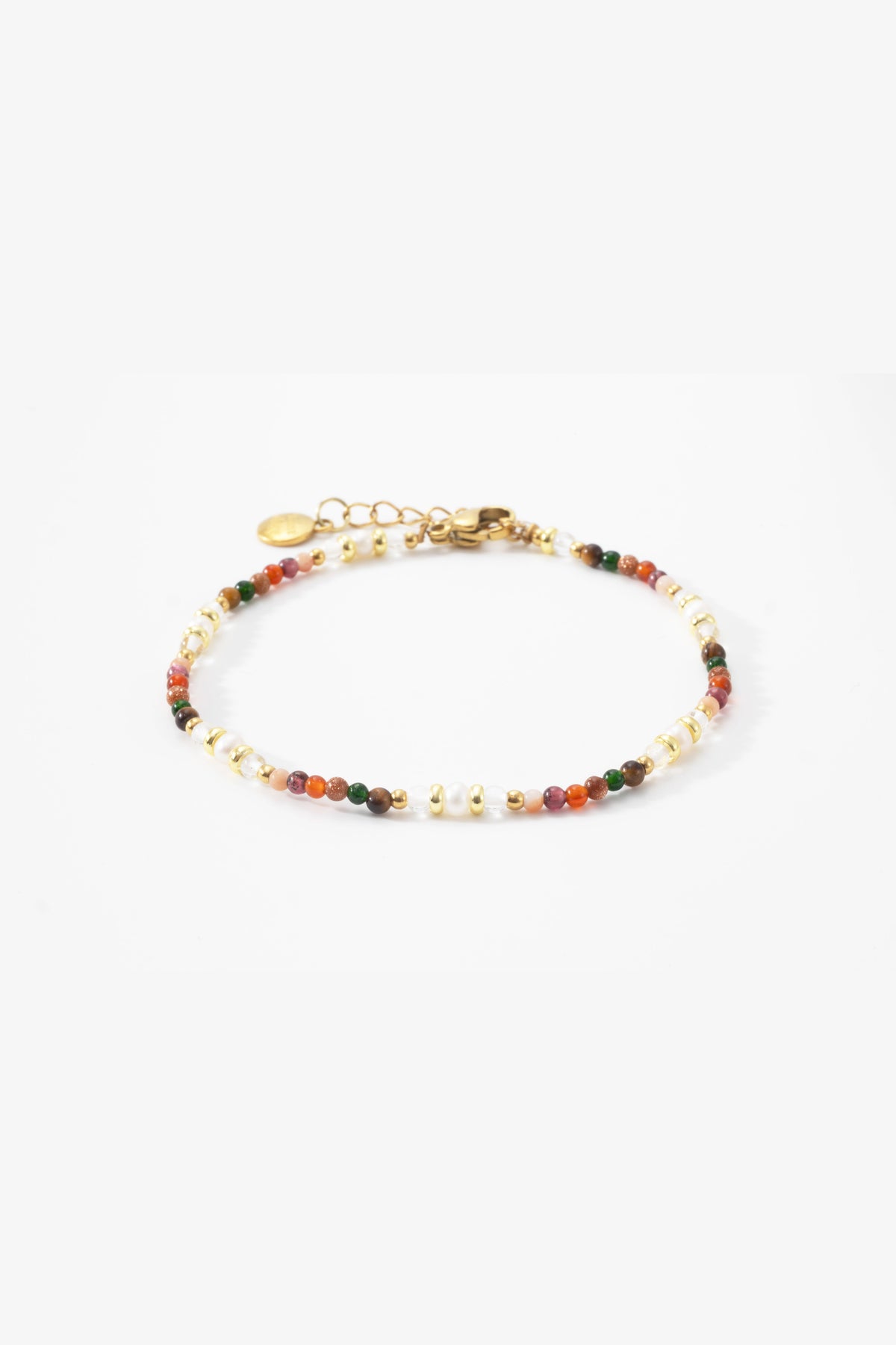 Regenbogen Turmalin Minimalistisches Armband