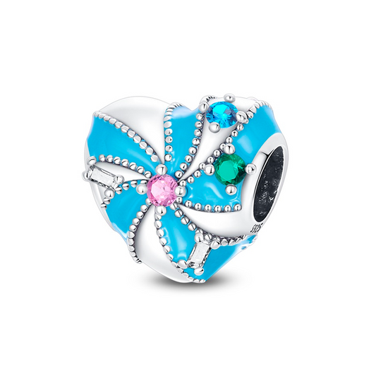 Retro Love Charm in 925 Sterling Silver — Vanny Jewels