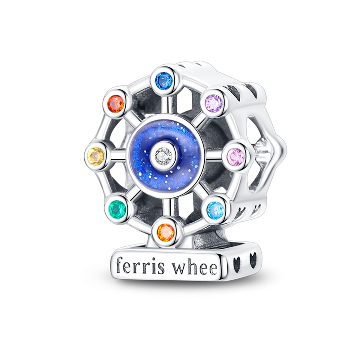 Ferris Wheel Charm in 925 Sterling Silver — Vanny Jewels