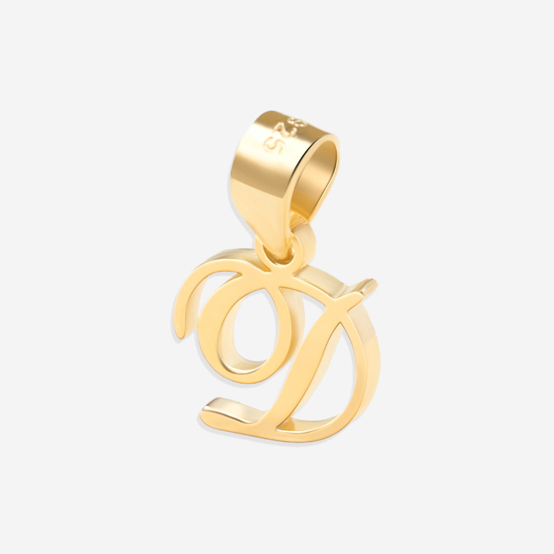 Romantischer Initialen-Charm-Anhänger