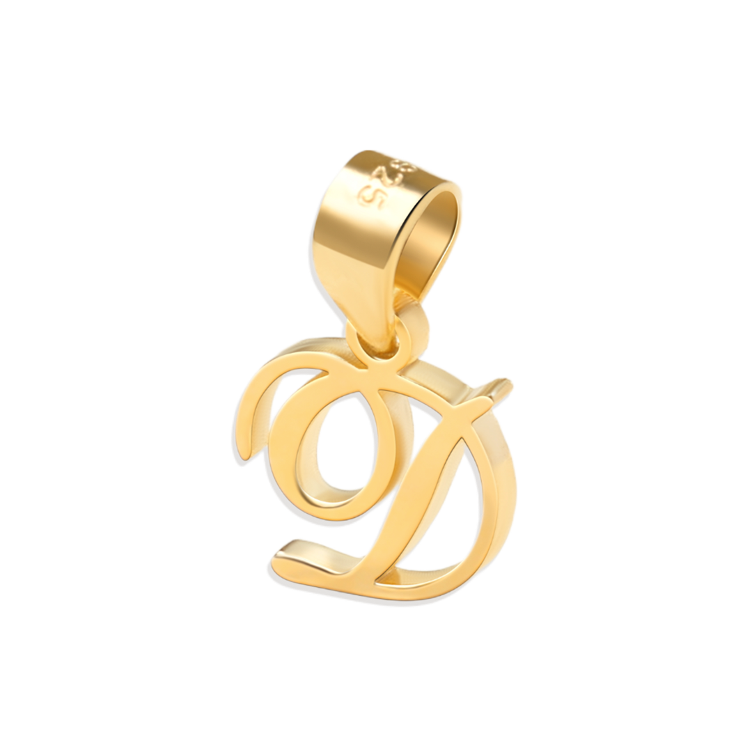 Romantic Initial Charm Pendant — Vanny Jewels