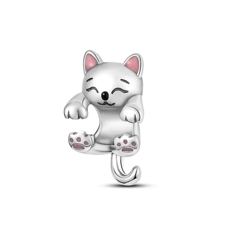 Cat Charm in 925 Sterling Silver — Vanny Jewels