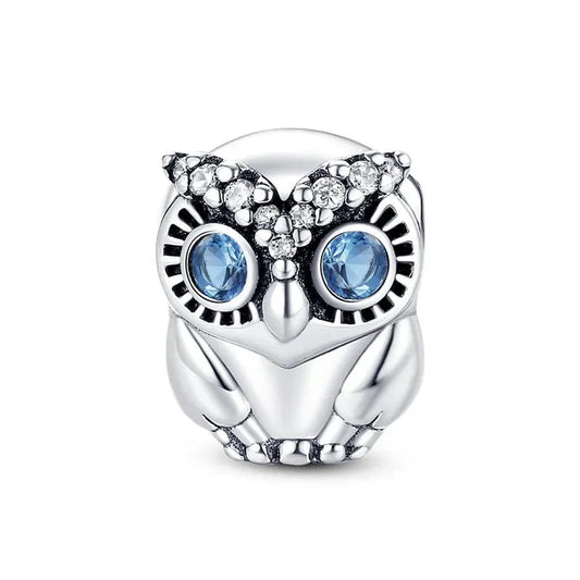 Owl Charm in 925 Sterling Silver — Vanny Jewels