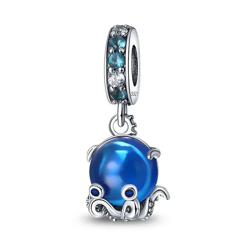 Octopus Charm in 925 Sterling Silver — Vanny Jewels