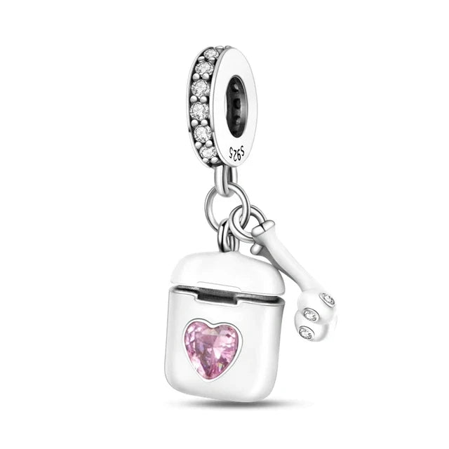 Headphones Lover Charm in 925 Sterling Silver — Vanny Jewels