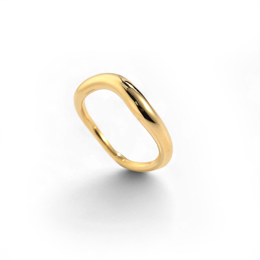 Sculptural Wavelength Ring — Vanny Jewels