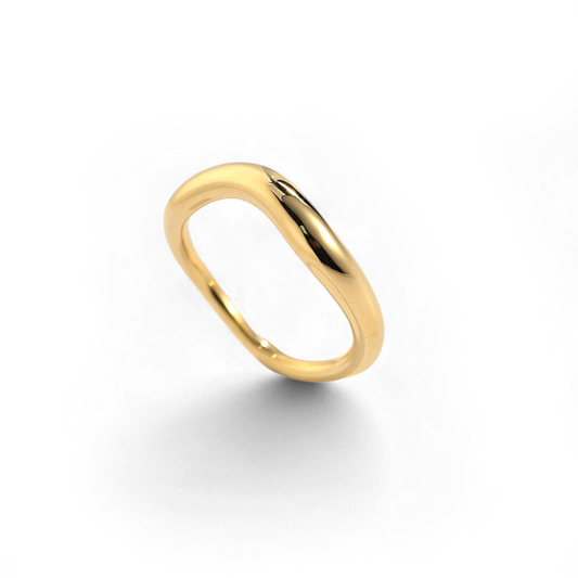Sculptural Wavelength Ring — Vanny Jewels