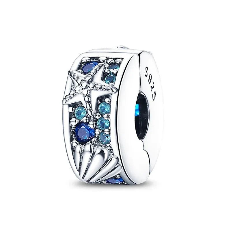 Blue Sea Charm in 925 Sterling Silver — Vanny Jewels