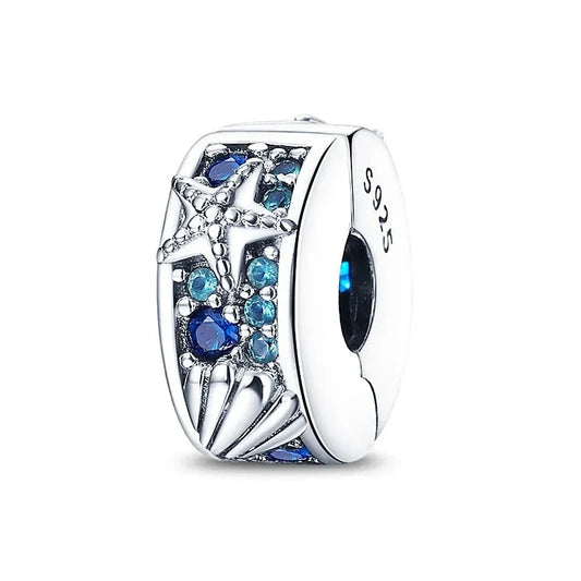 Blue Sea Charm in 925 Sterling Silver — Vanny Jewels