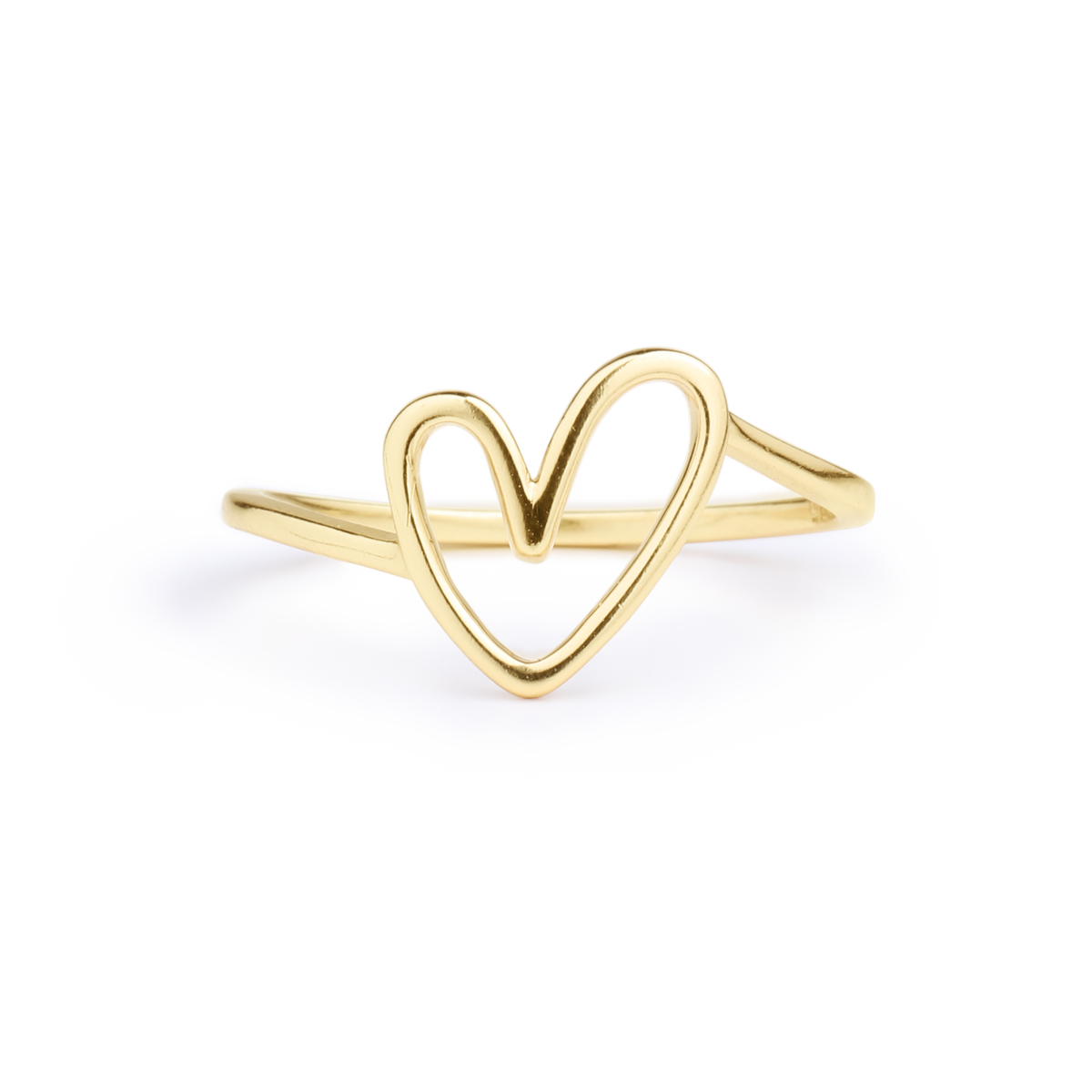 Anello a cuore multistrato "Amor proprio"