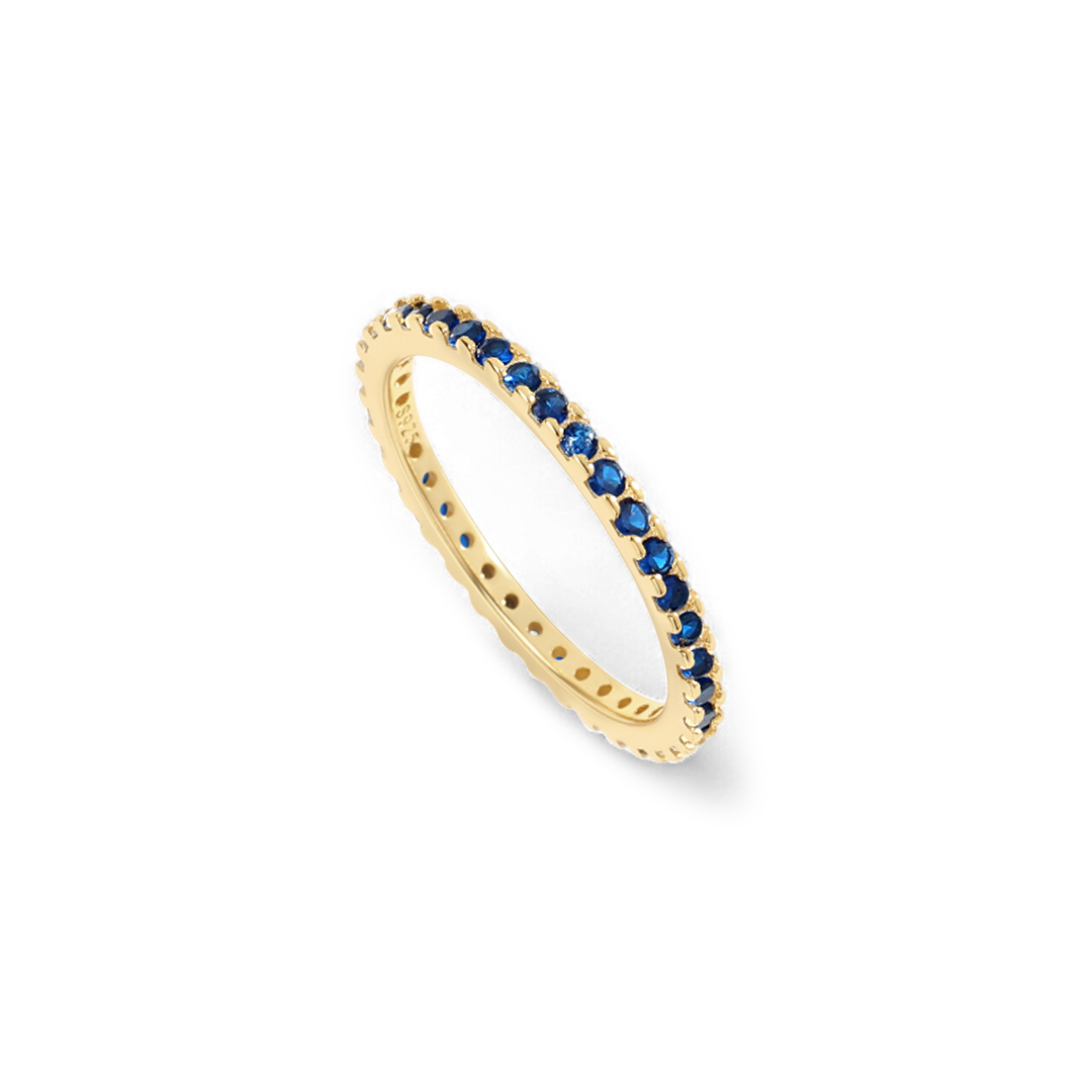 September Birthstone Eternity Stacking Ring — Vanny Jewels