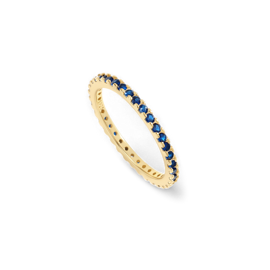 September Birthstone Eternity Stacking Ring — Vanny Jewels