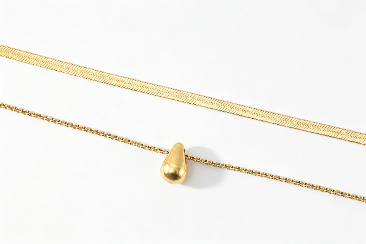 Seraphina Necklace Set, flat lay detail