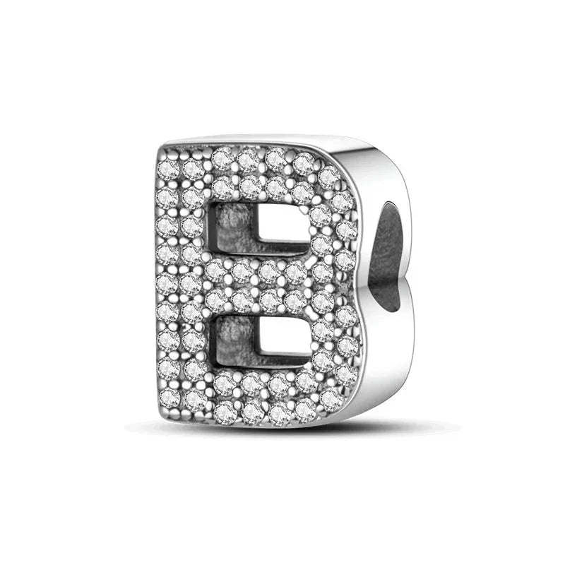 Letters Charm in 925 Sterling Silver — Vanny Jewels