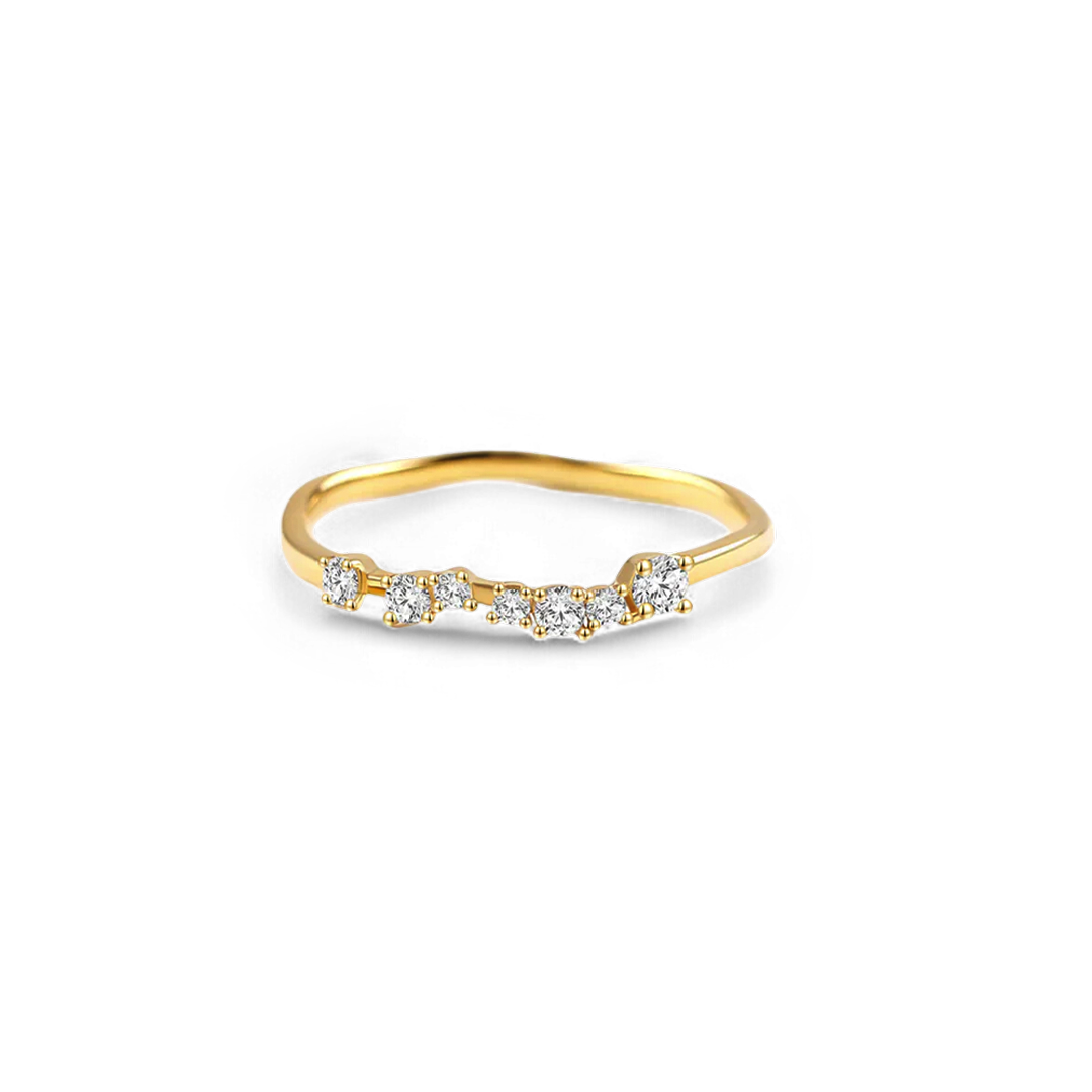 Shimmer Diamond Ring in 925 Sterling Silver — Vanny Jewels