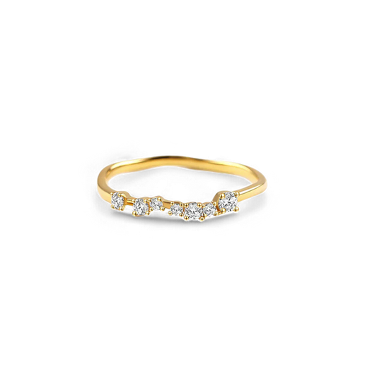 Shimmer Diamond Ring in 925 Sterling Silver — Vanny Jewels