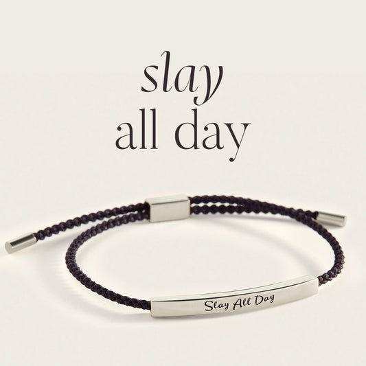 Slay All Day Inspire Bracelet in 925 Sterling Silver — Vanny Jewels