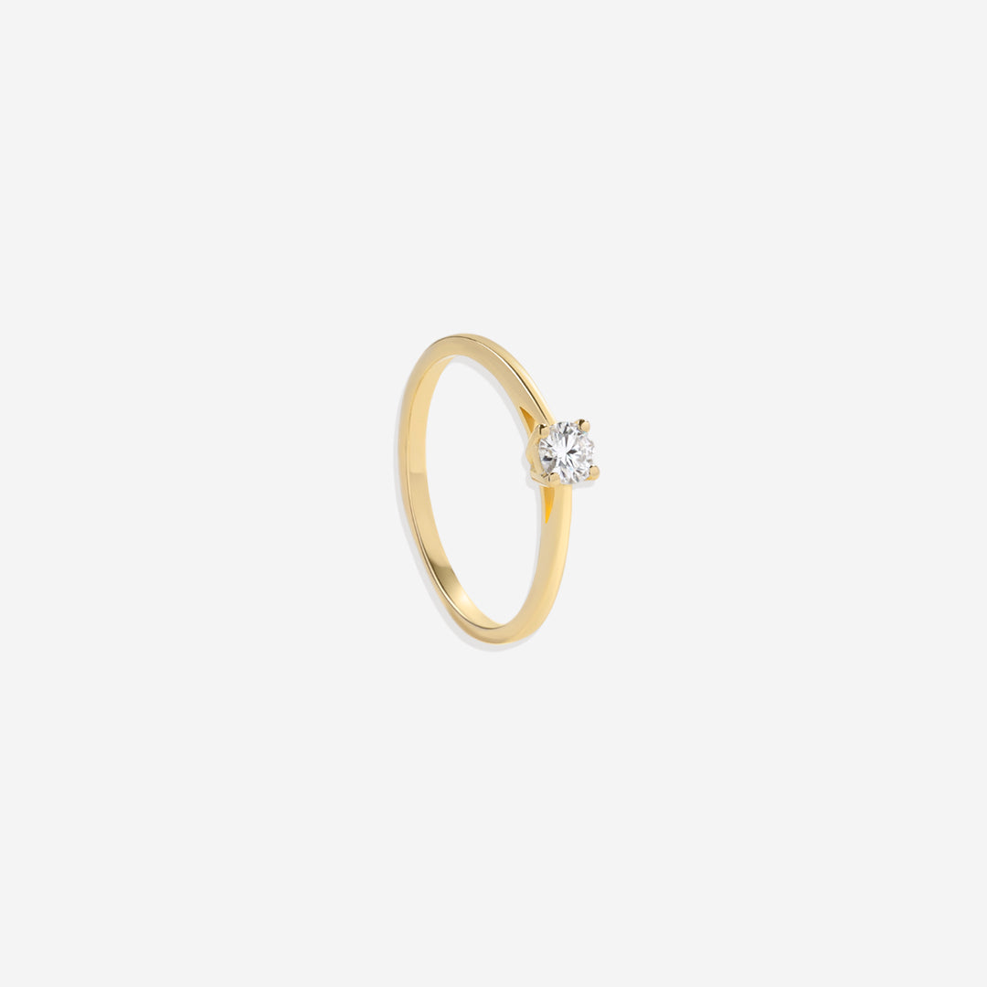 Anello Solitario con Diamante