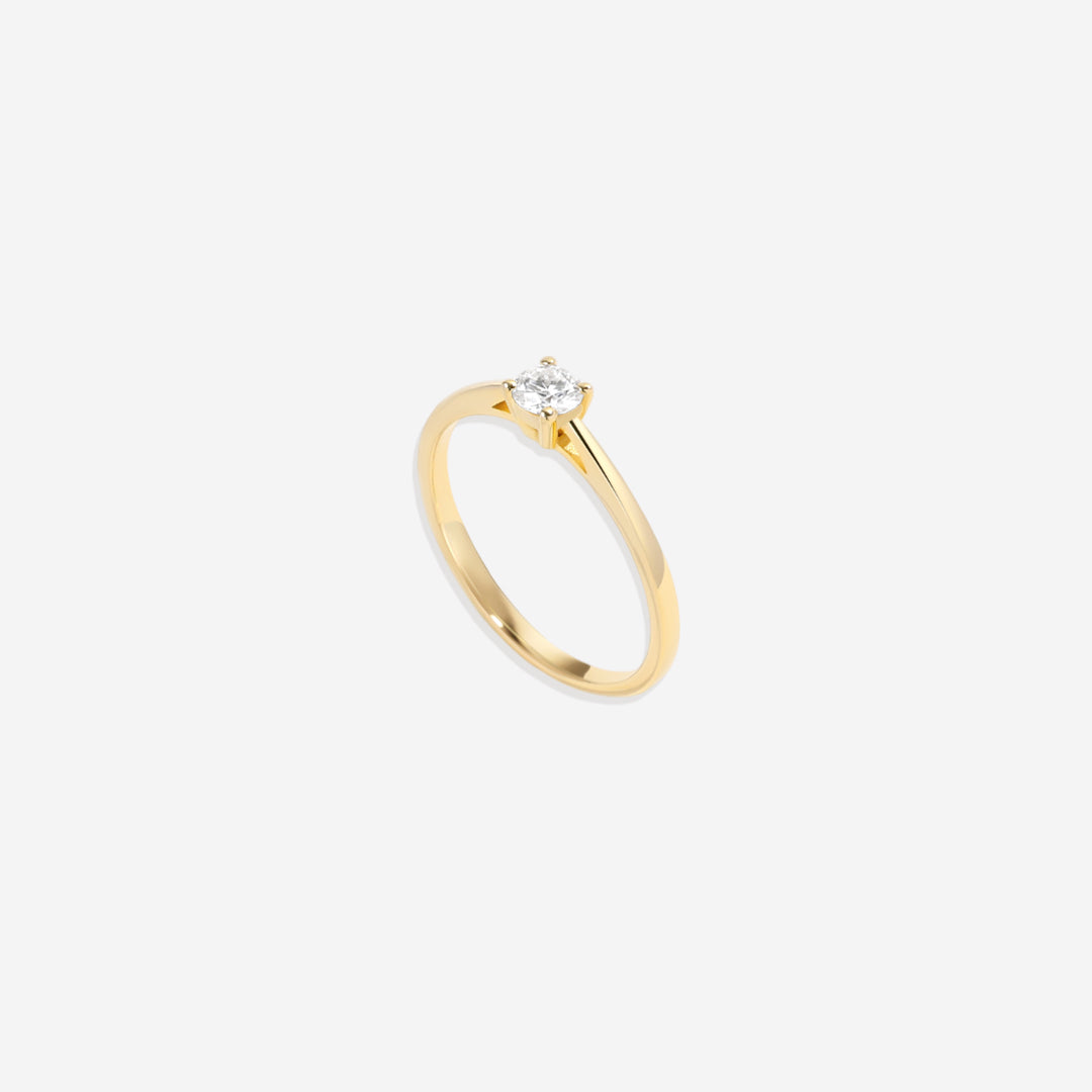 Anello Solitario con Diamante