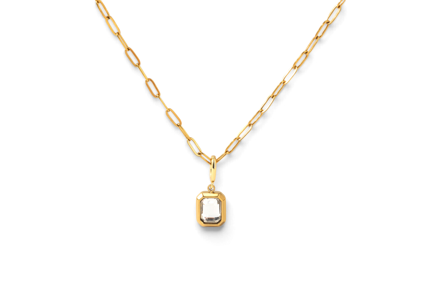 Sophia Baguette Necklace — Vanny Jewels