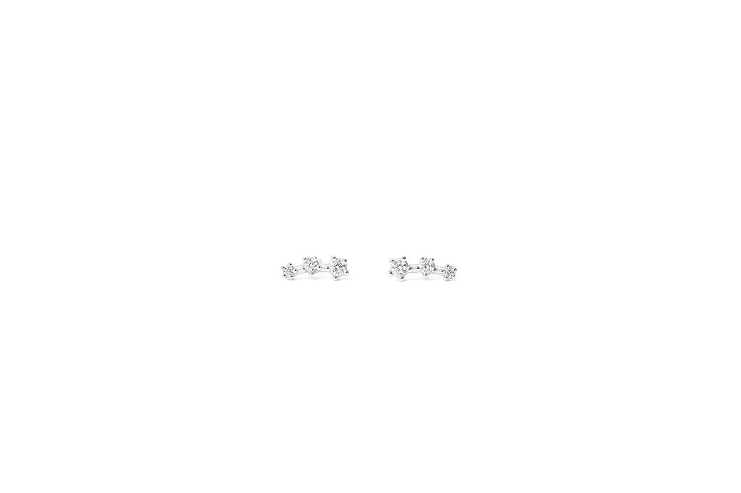Sparkling Mini Climber Studs in 925 sterling silver