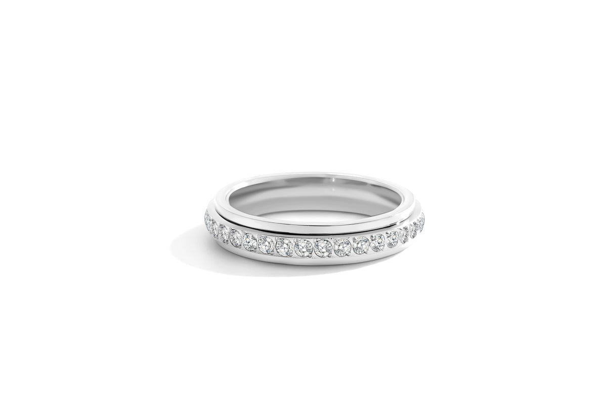 Drehbarer Fidget-Eternity-Ring