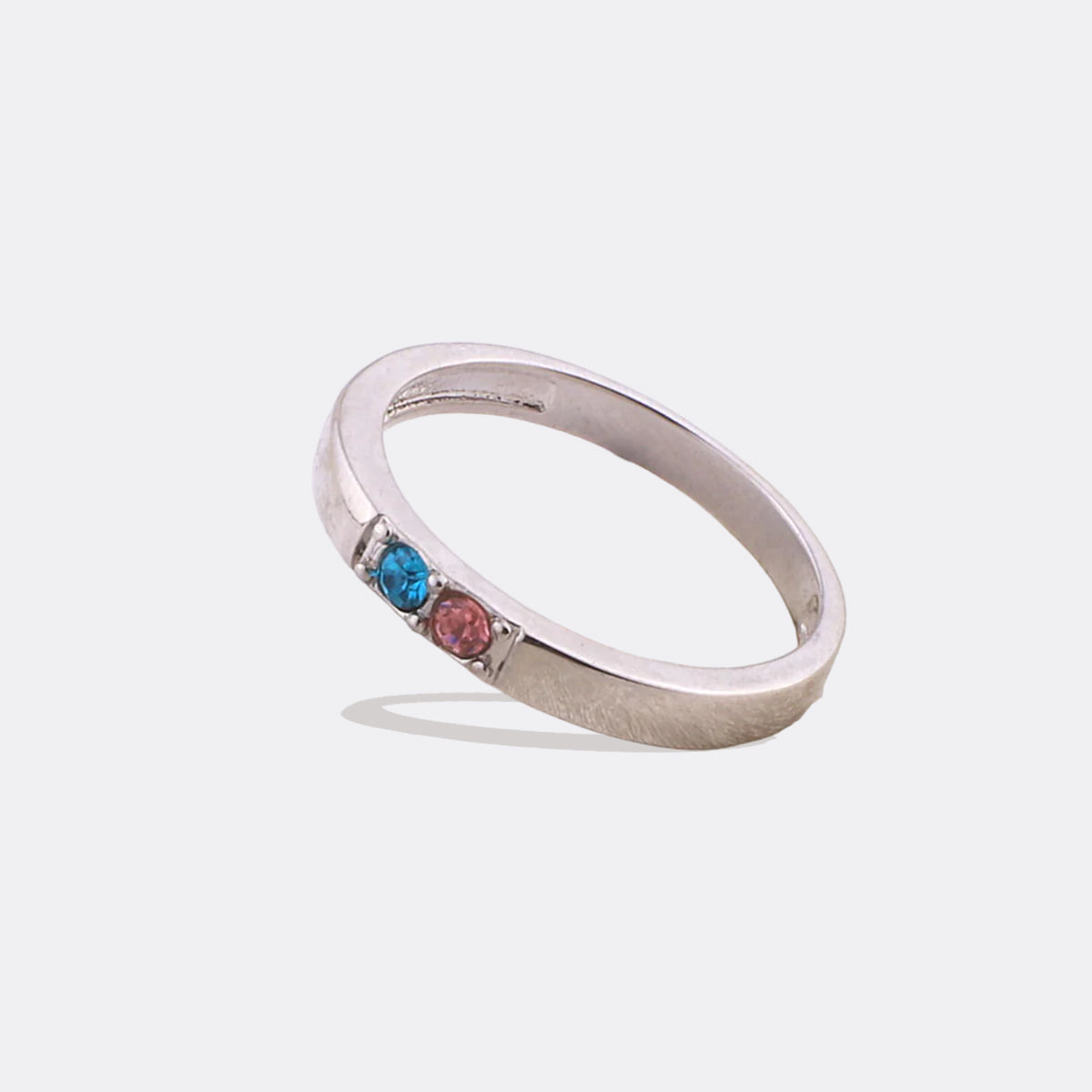 Stackable Birthstones Band Ring in 925 sterling silver