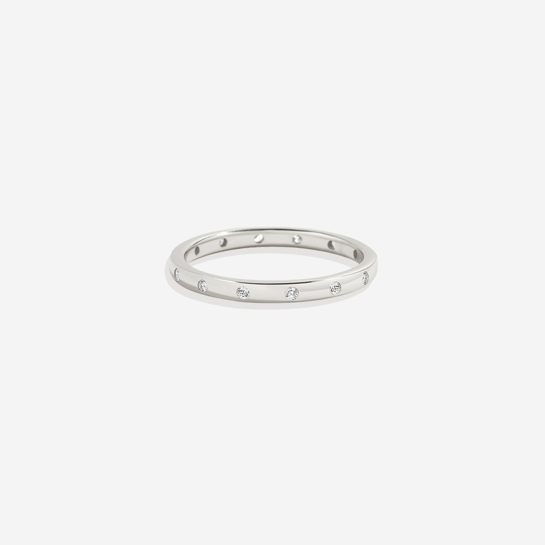 Tiny Stapelring mit Lünettenfassung