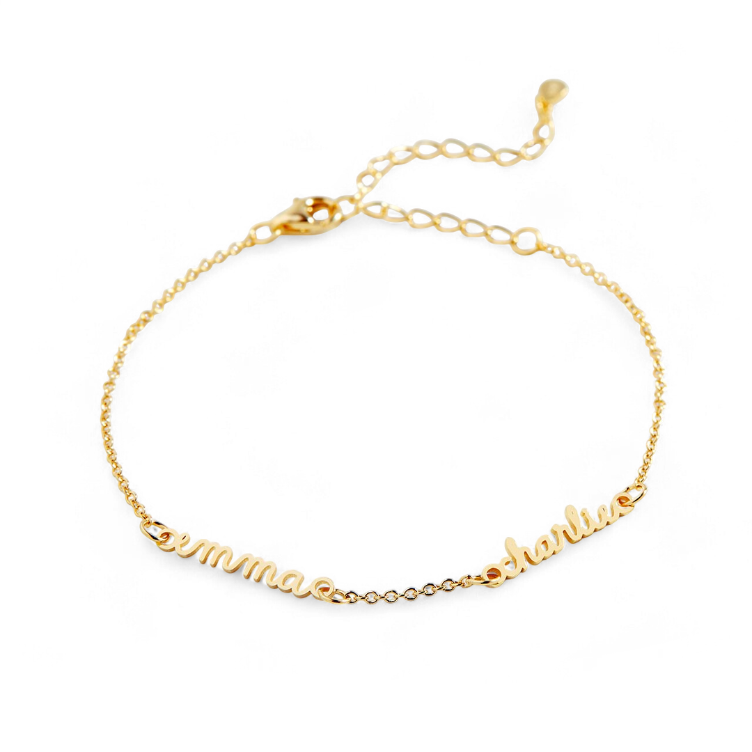 Stella Dainty Multiple Name Bracelet — Vanny Jewels
