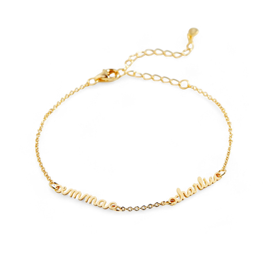 Stella Dainty Multiple Name Bracelet — Vanny Jewels