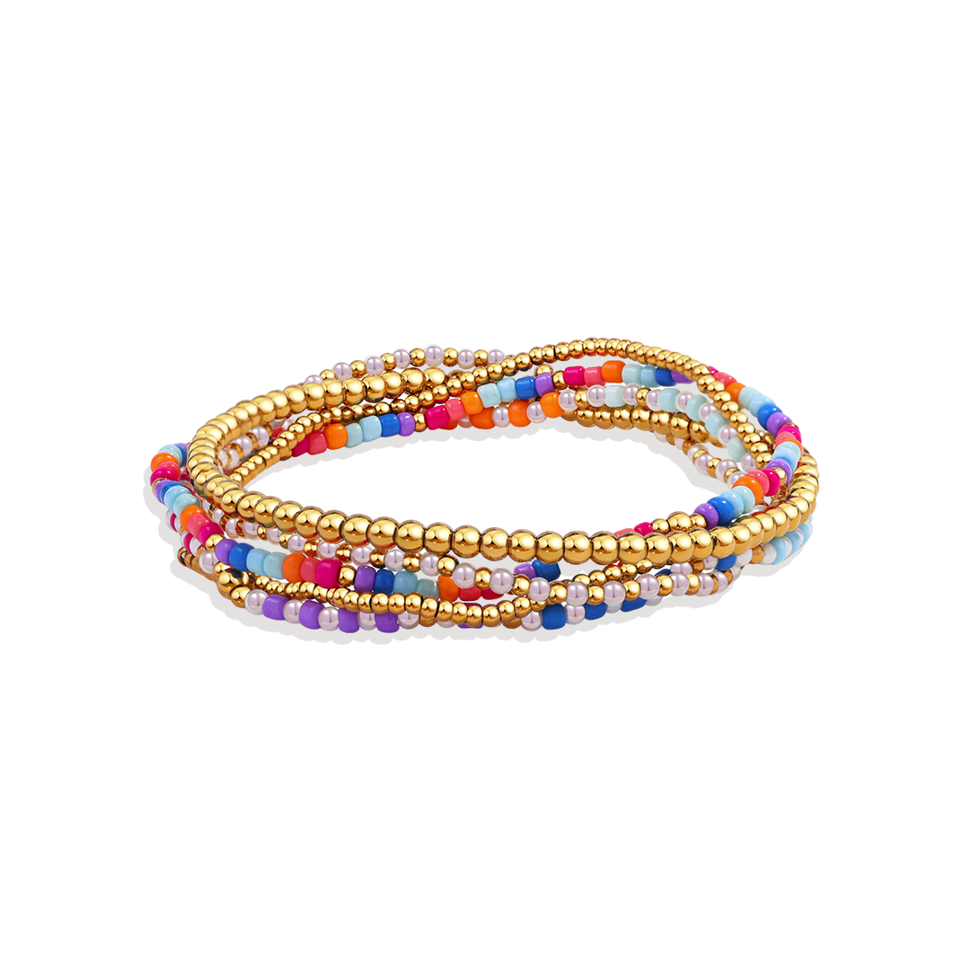 Summer Beaded Bracelet Stacking Set — Vanny Jewels