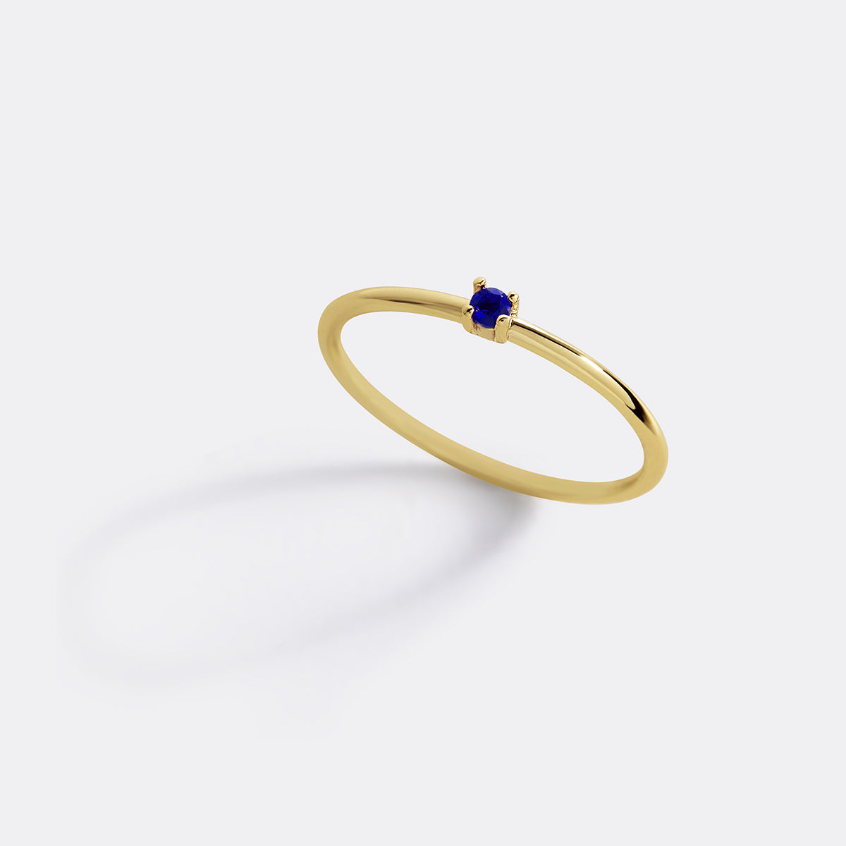 Super Dainty Birthstone Stacking Ring with September birthstone
